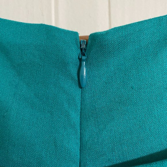 Nicole Miller Bodycon Ruched Aquamarine Dress - Picture 8 of 12